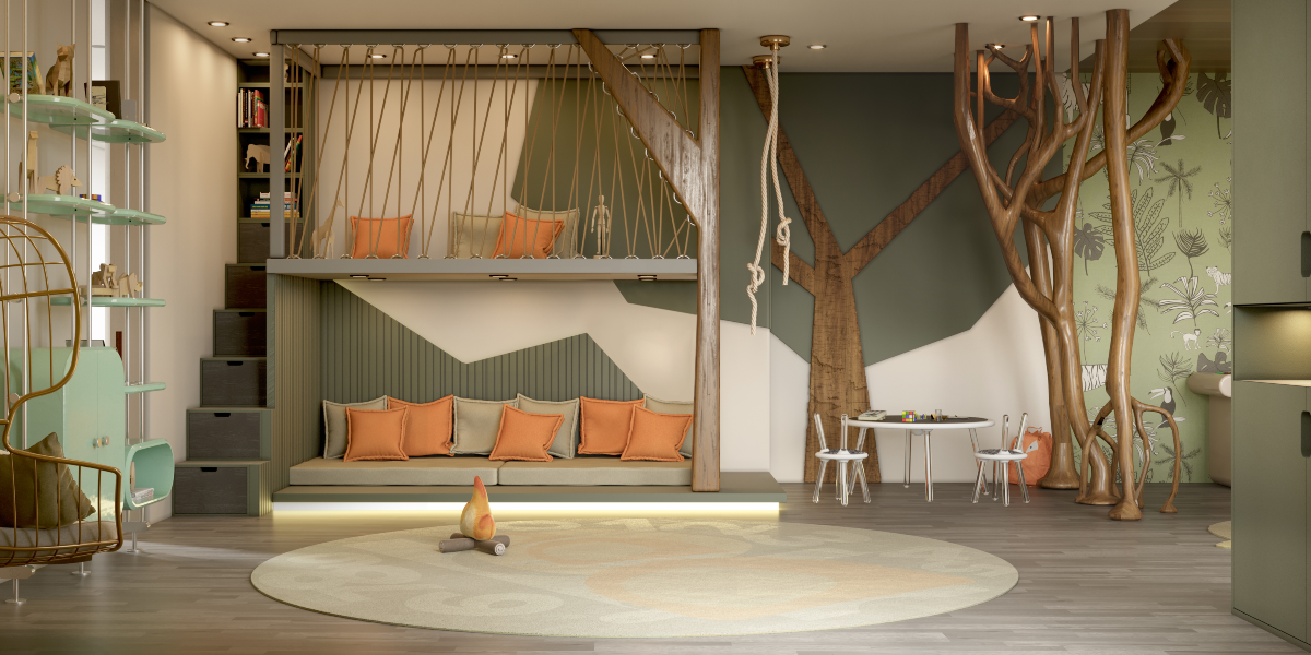 Jungle Theme Kids Room: A Luxury Project Inspired By Nature
