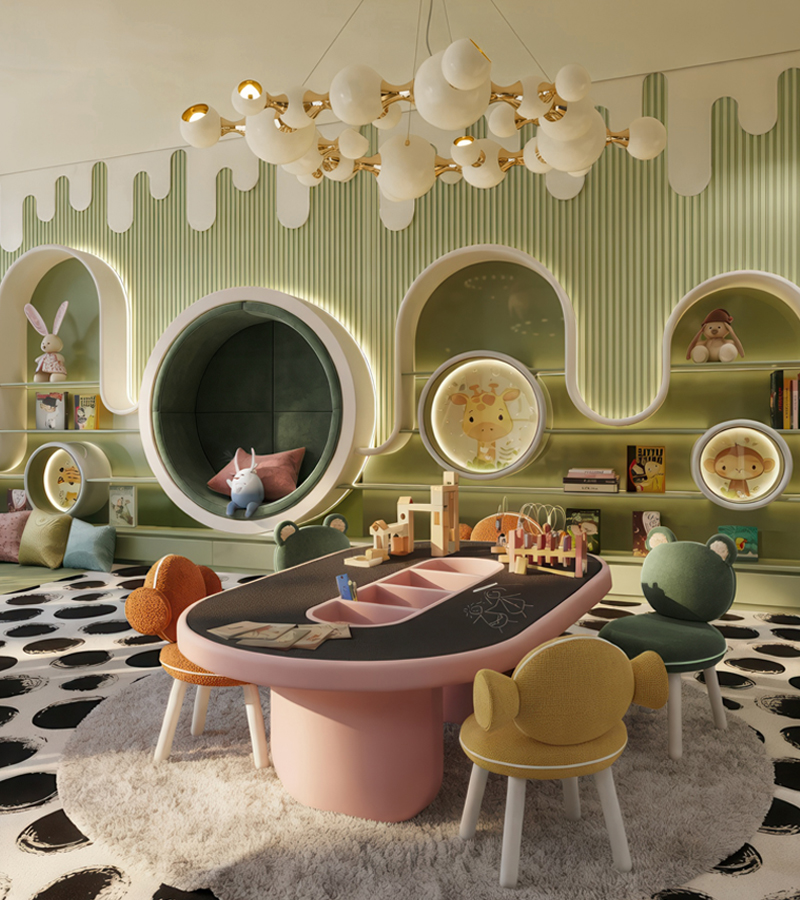 Atomic Round circu magical furniture kids lighting
