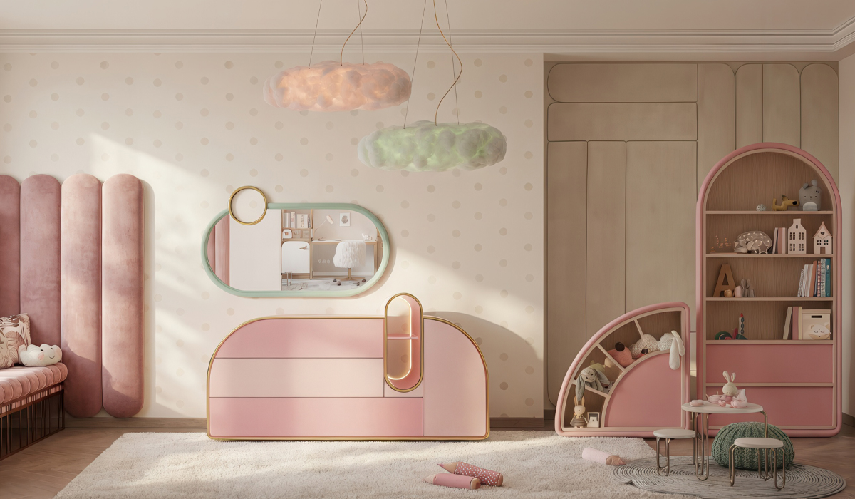 Bubble Gum Small circu magical furniture kids mirrors