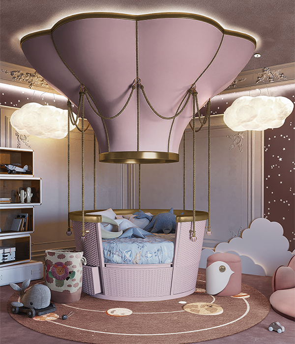 Fantasy Air Balloon circu magical furniture kids beds