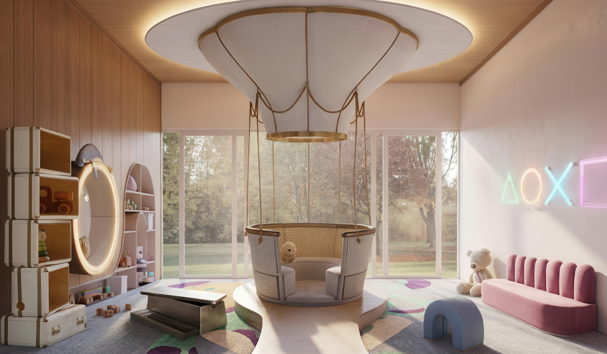 Fantasy Air Balloon circu magical furniture kids beds