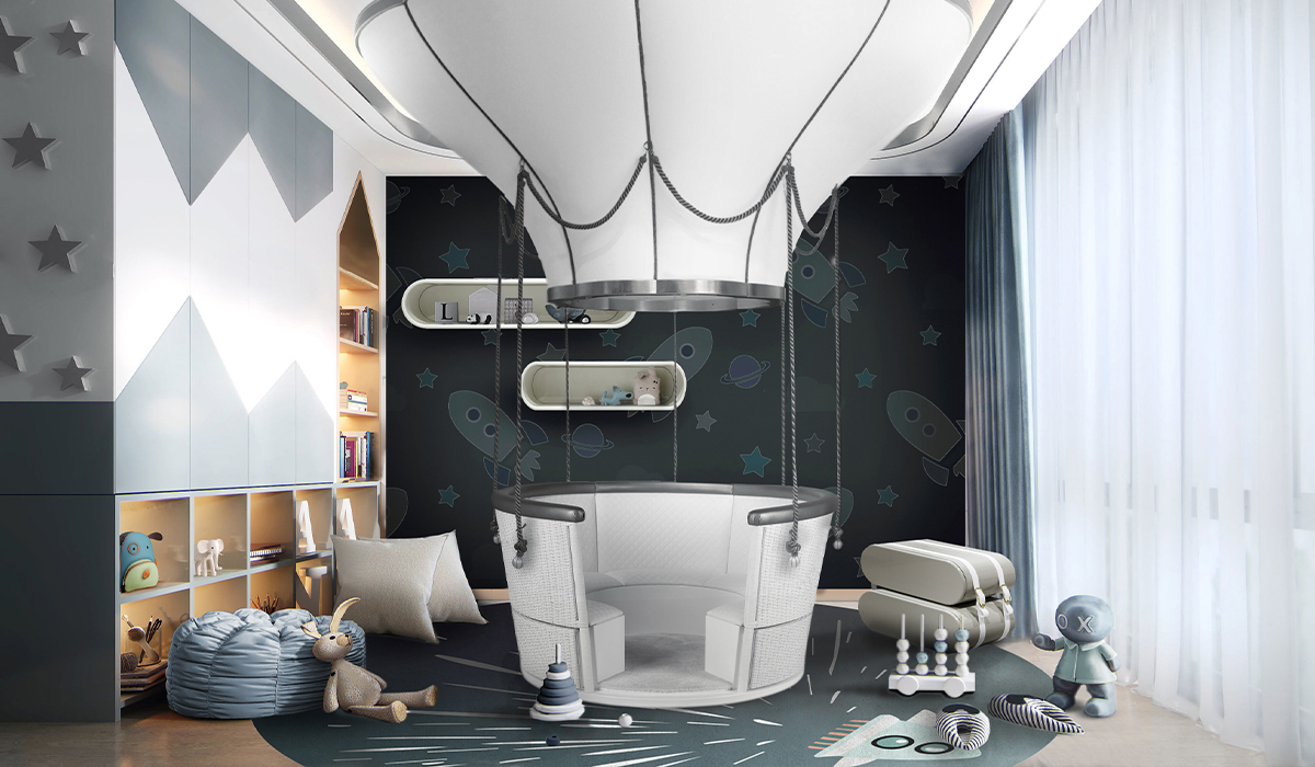 Fantasy Air Balloon circu magical furniture kids beds