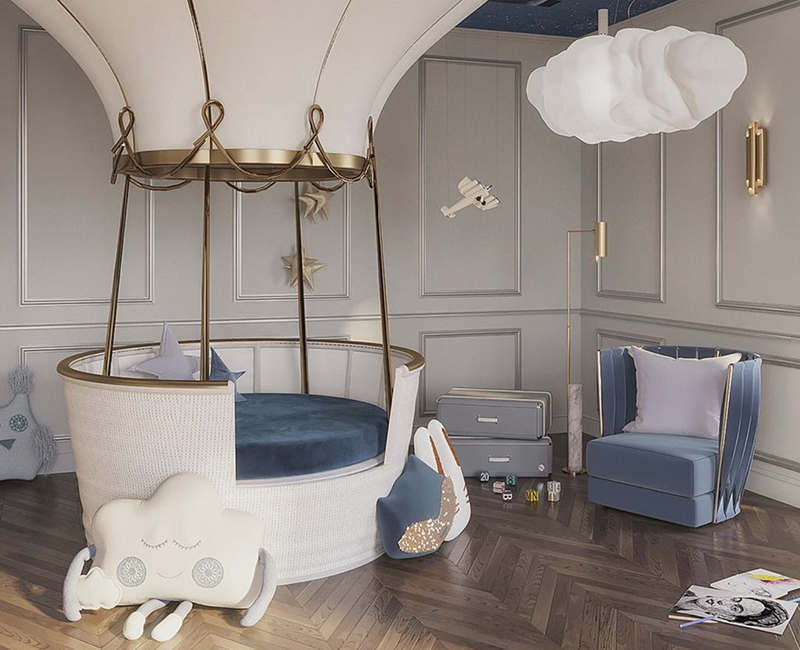 Fantasy Air Balloon circu magical furniture kids beds