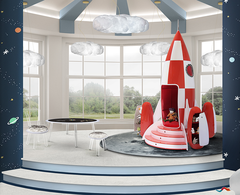 Illusion White Bear circu magical furniture kids seating