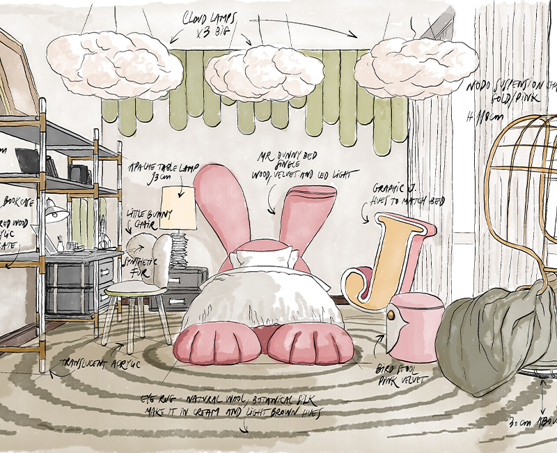 Mr. Bunny circu magical furniture kids beds